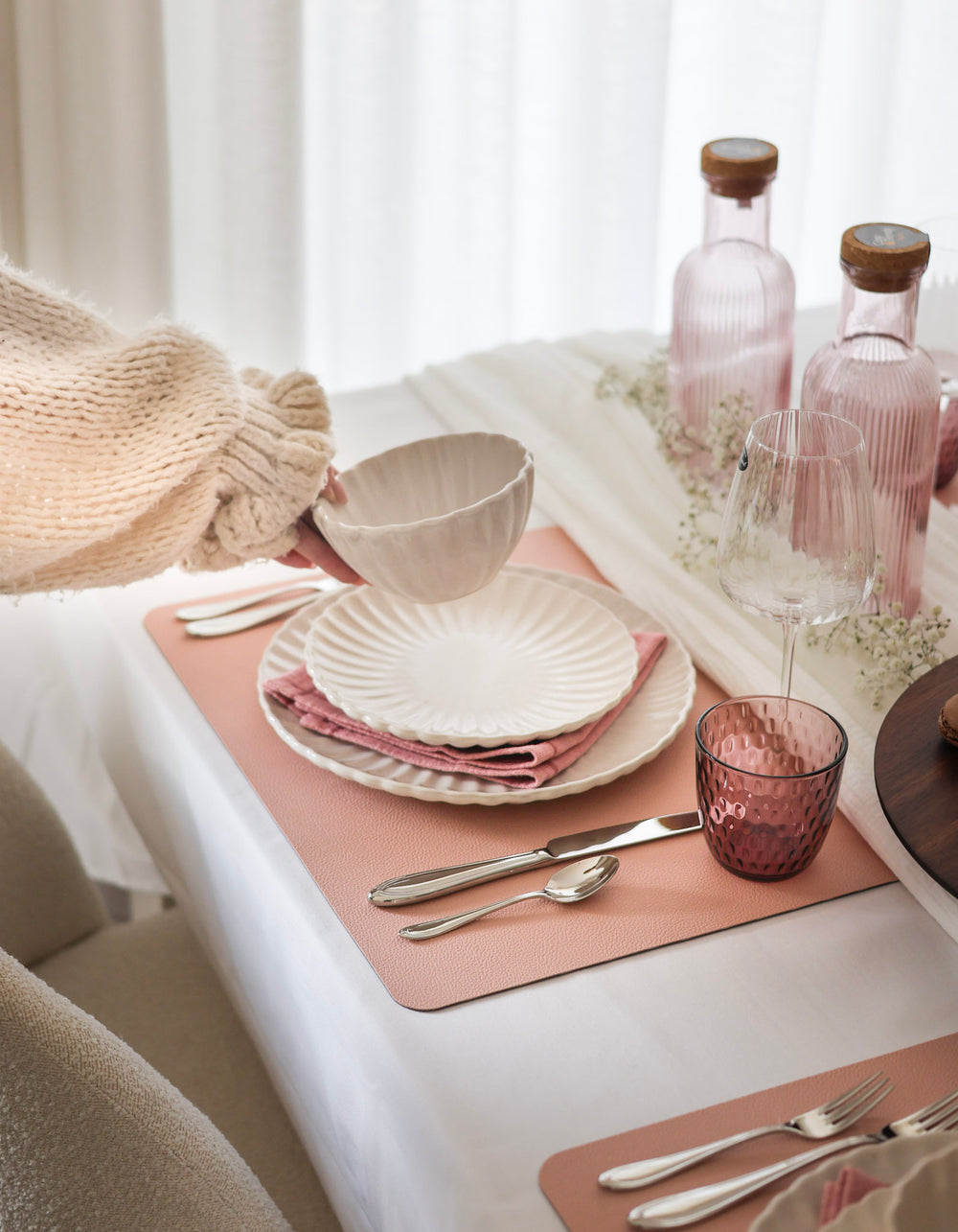 Bormioli Rocco Wassergläser Slot - Rosa - 290 ml - 6 Stück