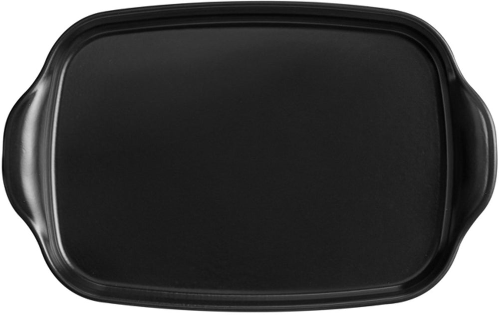 Emile Henry BBQ Bratplatte - Trüffel - 42,5 x 27,5 x 4 cm