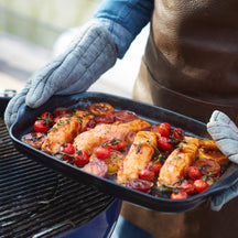 Emile Henry BBQ Bratplatte - Trüffel - 42,5 x 27,5 x 4 cm