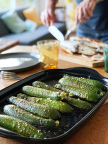 Emile Henry BBQ Bratplatte - Trüffel - 42,5 x 27,5 x 4 cm