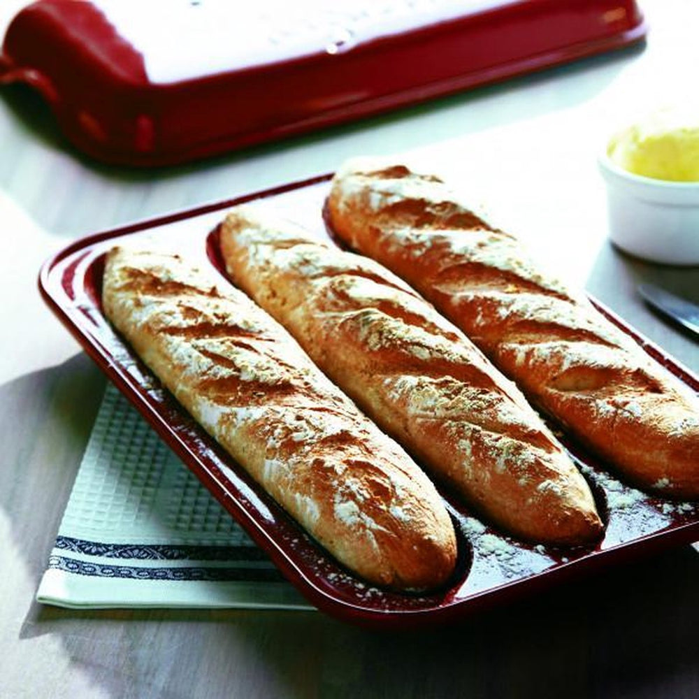 Emile Henry Brotbackform Baguettes - Grand Cru - 39 x 24 cm
