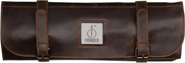 Forged Messer schutzhülle - Geeignet für 8 Messer - 100% Pull-Up Rindleder