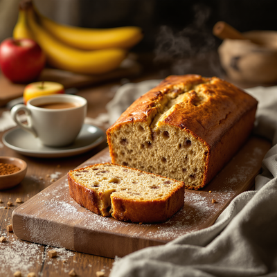  Bananenbrot mit Apfel