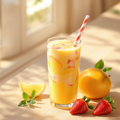 Mango-Erdbeer Smoothie