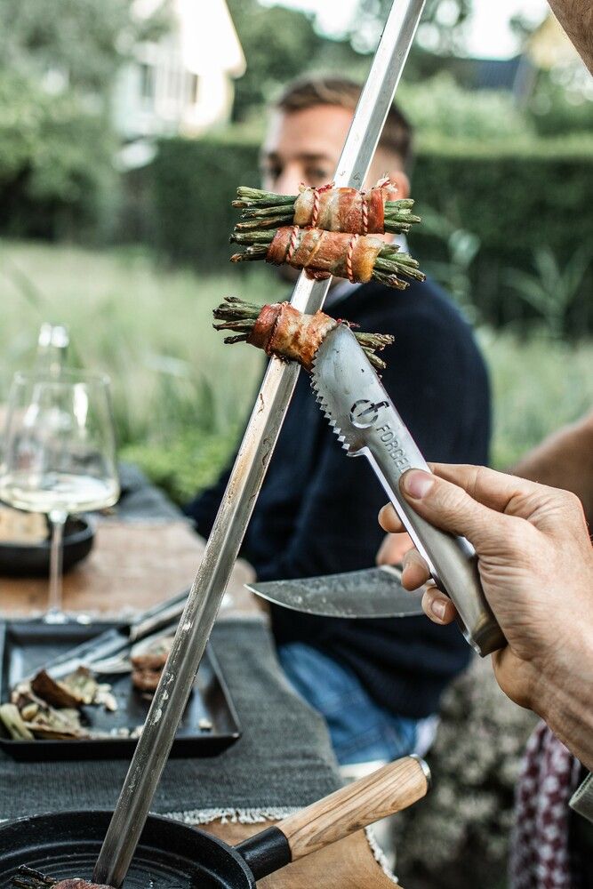 Forged Servierzangen Churrasco - RVS - 4 Stück