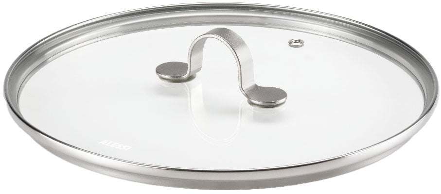 Alessi Pan Set Tama – 5-teiliges Set – GIA100S5 – 4 Pfannen + Servierzange – von Giulio Iacchetti