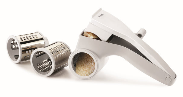 Ghidini Käsereibe / Trommelreibe - mit 3 Trommeln