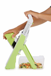Ghidini Multifunktions-Mandoline / Gemüseschneider – Vertikal – mit Auffangbehälter