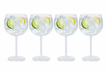 Cookinglife Gin Tonic Gläser Kunststoff 570 ml Transparent - 4er Set - CampVibe