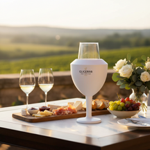 GLICERRR Weinglaskühler- und Halterset + Glas - 4-teilig