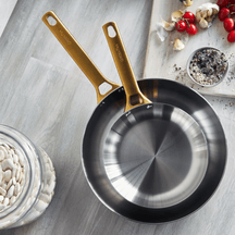 GreenPan Topfset Padova Reserve 5-teilig - Triply Edelstahl - Kochtöpfe ø 20, 24 cm, Stieltopf ø 18 cm & Bratpfanne ø 20 & 28 cm