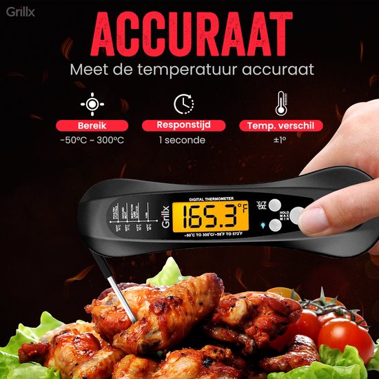 GrillX BBQ Fleischthermometer - BBQ Thermometer