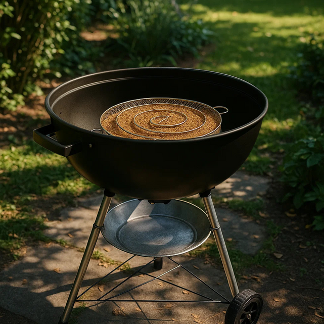 Füllen und platzieren Sie den Kaltrauchgenerator