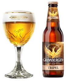 Grimbergen Biergläser mit Fuß 330 ml - 6 Stück