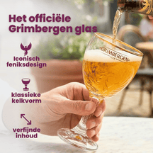 Grimbergen Biergläser mit Fuß 250 ml - 6 Stück