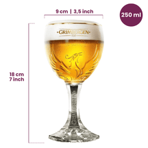 Grimbergen Biergläser mit Fuß 250 ml - 6 Stück