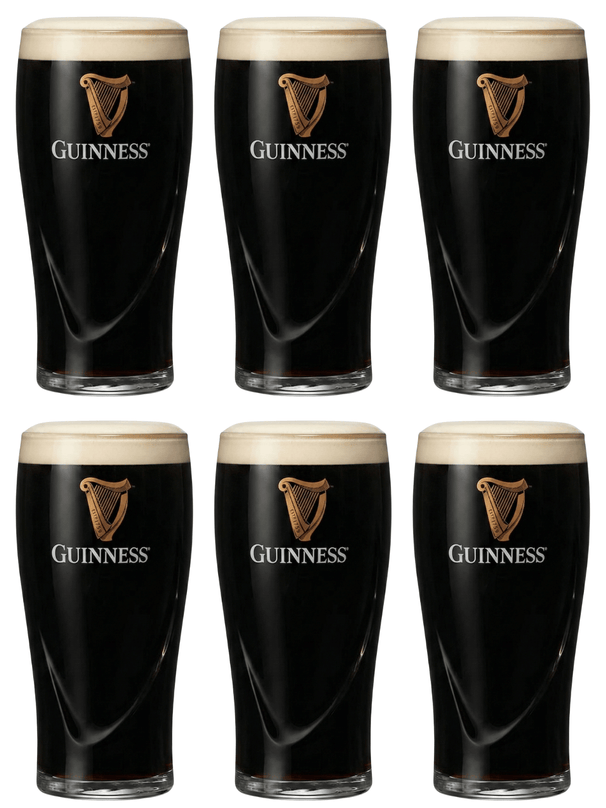 Guinness Biergläser Pint 500 ml - 6 Stück