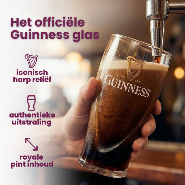 Guinness Biergläser Pint 500 ml - 2 Stück