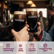 Guinness Biergläser Pint 500 ml - 2 Stück