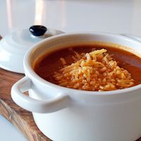 Kürbissuppe mit Linsen