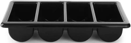 Hendi Besteckkasten – 4 Fächer GN 1/1 – Schwarz