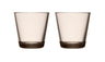 Iittala Glas Kartio 210 ml - Linen - 2 Stück