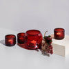 Iittala Teelichthalter Kastehelmi Cranberry Rot