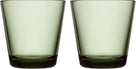 Iittala Waterglazen Kartio - Pine Green - 210 ml - 2 Stuks