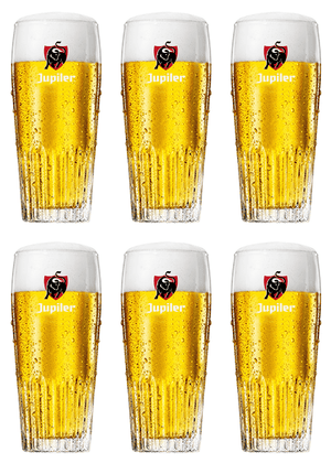 Jupiler Biergläser 330 ml - 6 Stück