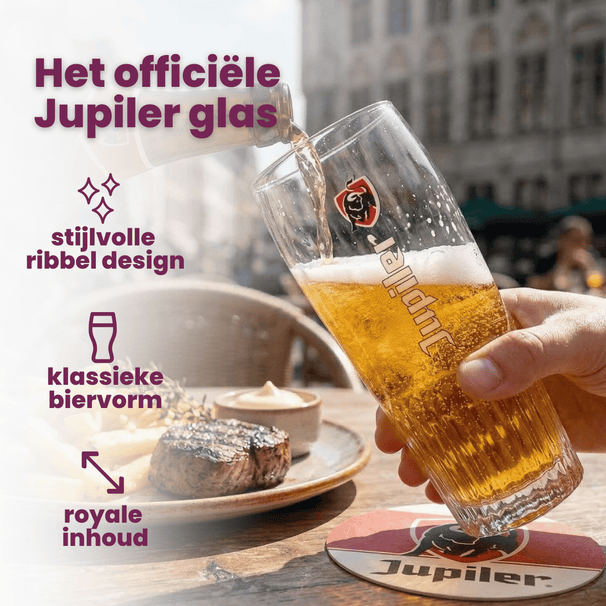 Jupiler Biergläser 330 ml - 6 Stück