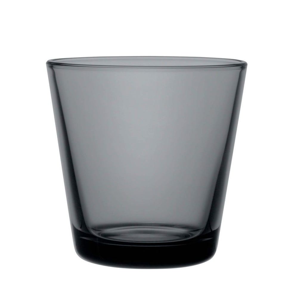 Iittala Glas Kartio 210 ml Dunkelgrau - 2 Stück