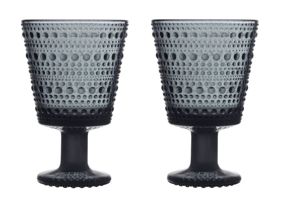 Iittala Gläser Kastehelmi Dunkelgrau 260 ml - 2 Stück