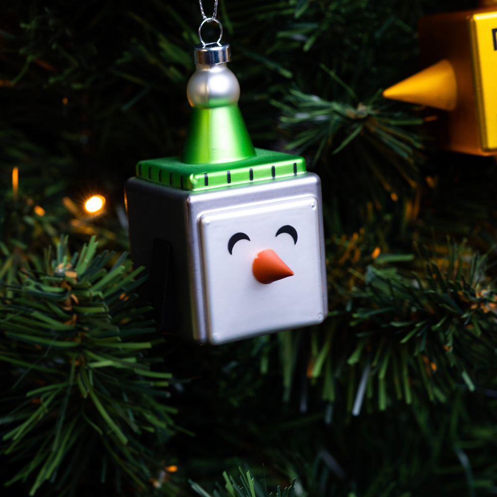 Alessi Weihnachtskugel Le Palle Quadrate - Cubik Pinguin - GJ02/5 - von Marcello Jori