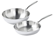 Cookinglife Pfannenset TriPly Bratpfanne 28 cm + Wok 28 cm