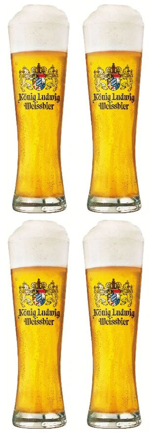 König Ludwig Biergläser Weizen 500 ml - 4 Stück