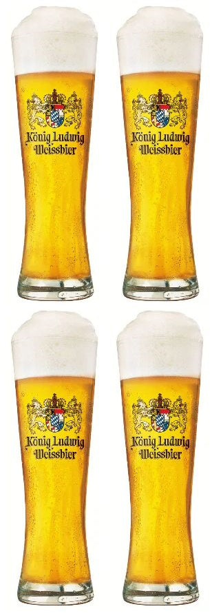 König Ludwig Biergläser Weizen 500 ml - 4 Stück