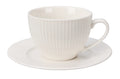 Cookinglife Kaffeetasse und Untertasse Siaki New Bone - Porzellan - 240 ml - 6 Stück