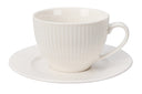 Cookinglife Kaffeetasse und Untertasse Siaki New Bone - Porzellan - 240 ml - 6 Stück