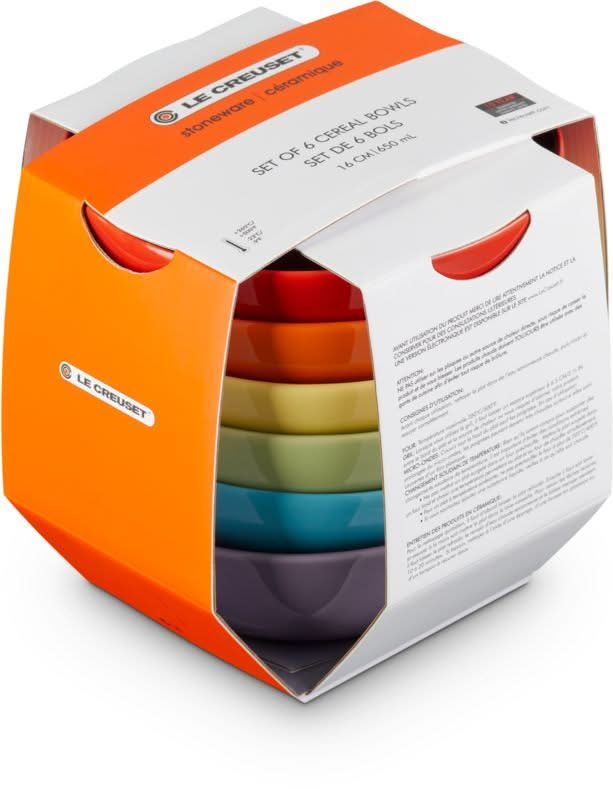 Le Creuset Schüsseln Rainbow ø 16 cm / 650 ml - 6 Stück