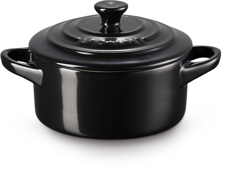 Le Creuset Servierpfanne / Mini-Bratpfanne - Signature - Ebenholzschwarz - ø 10 cm / 250 ml