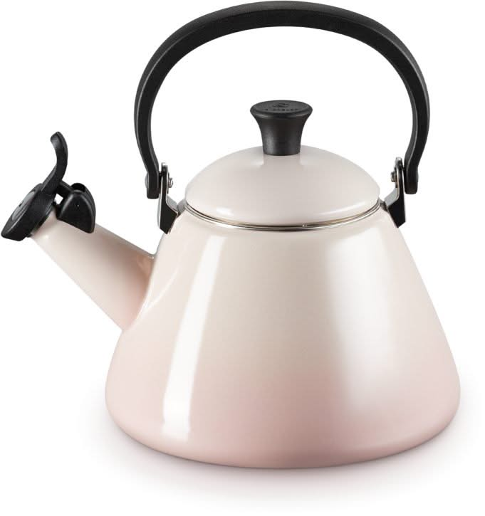 Le Creuset Wasserkessel / Flötenkessel Kone - Induktion - Shell Pink - 1.6 Liter