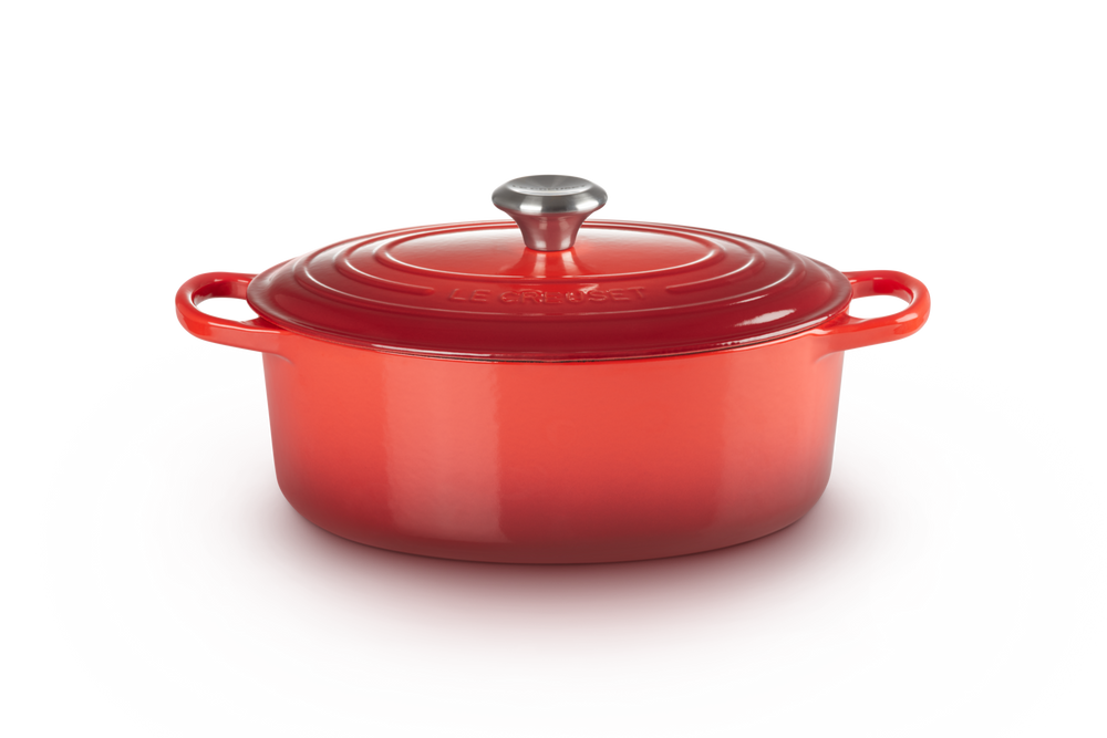 Le Creuset Bräter Oval Signature Kirschrot - ø 29 cm / 4.7 liter