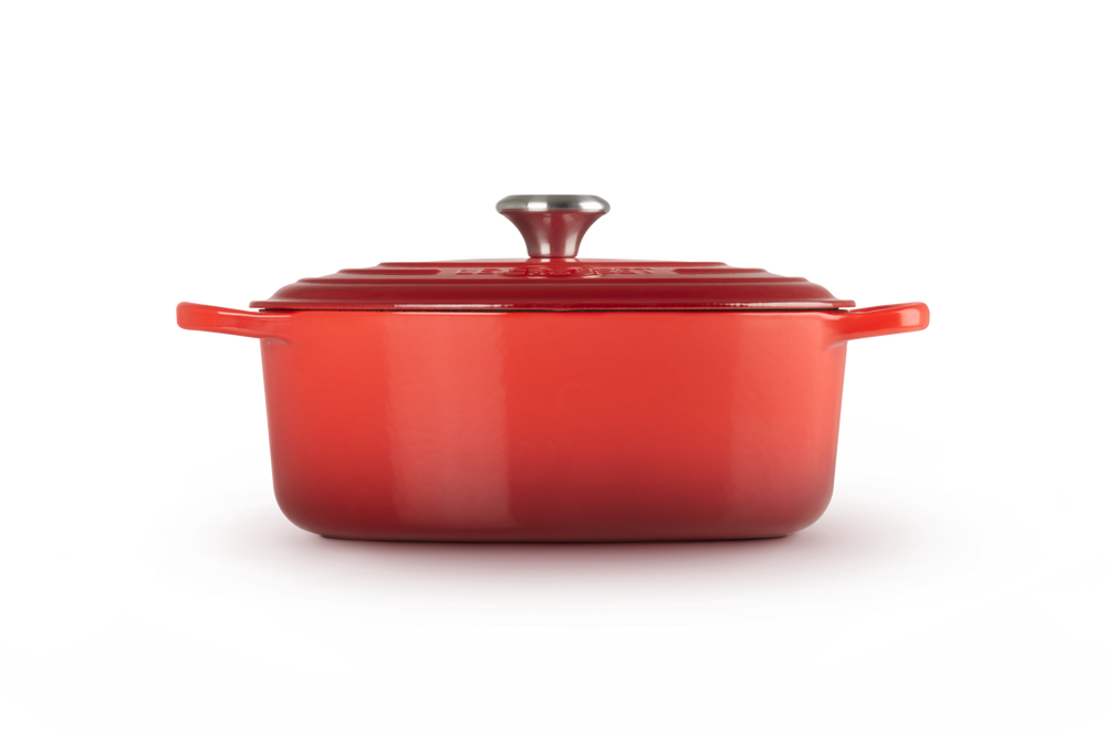 Le Creuset Bräter Oval Signature Kirschrot - ø 29 cm / 4.7 liter