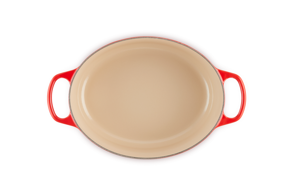 Le Creuset Bräter Oval Signature Kirschrot - ø 29 cm / 4.7 liter