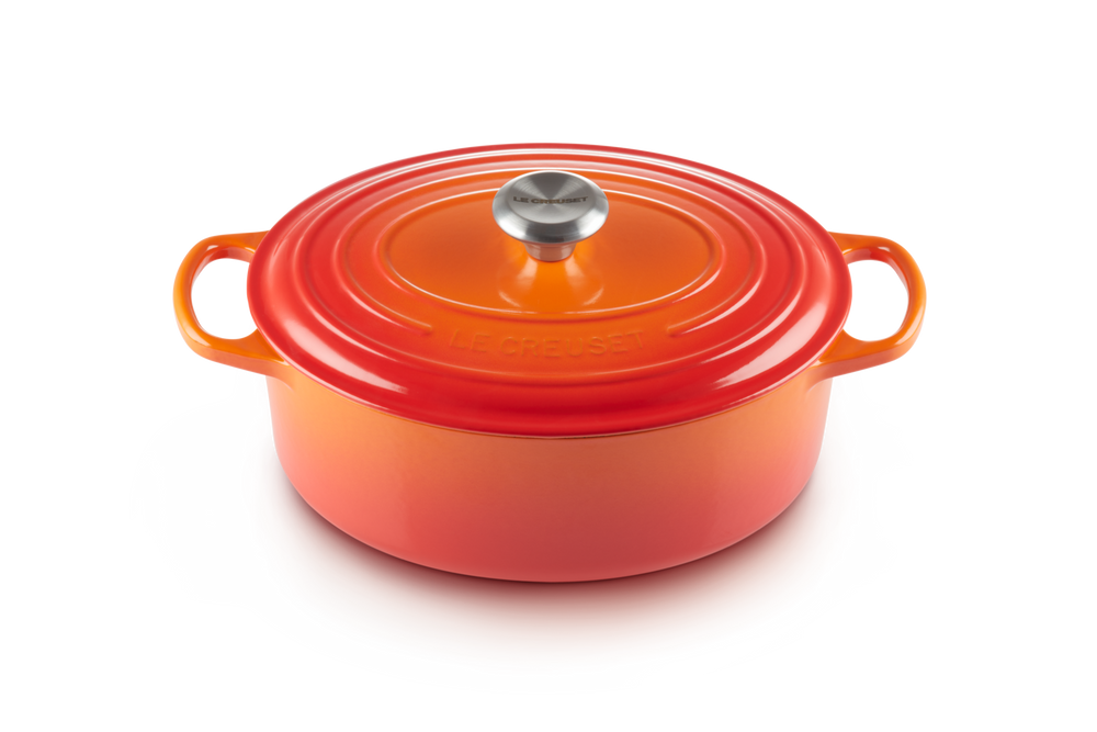 Le Creuset Bräter Oval Signature Ofenrot - ø 29 cm / 4.7 liter