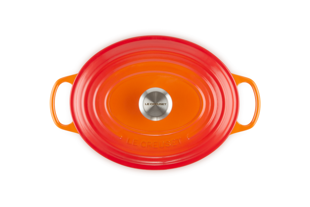 Le Creuset Bräter Oval Signature Ofenrot - ø 29 cm / 4.7 liter