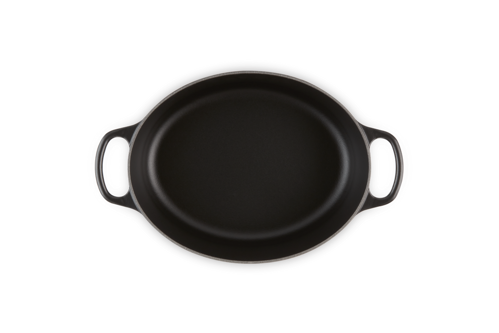 Le Creuset Bräter Oval Signature Matt Schwarz - ø 29 cm / 4.7 liter