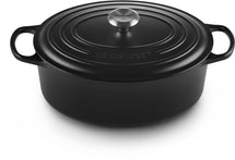 Le Creuset Bräter Oval Signature Matt Schwarz - ø 33 cm / 7.5 liter