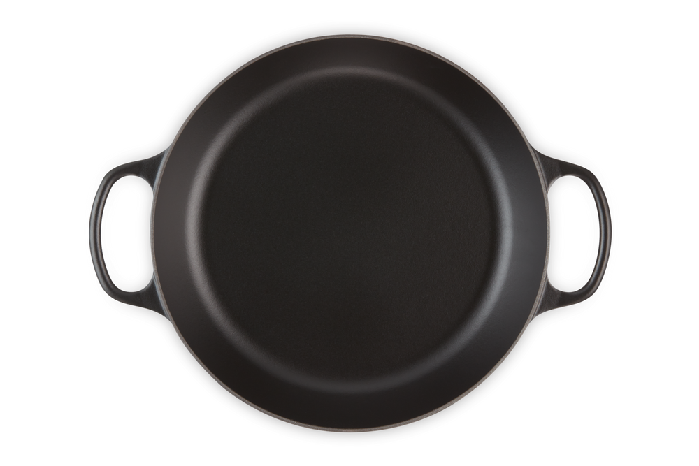 Le Creuset Bräter Campagnard Signature Matt Schwarz / Schwarz - ø 30 cm / 3.5 liter