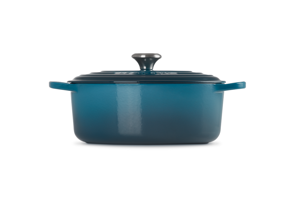 Le Creuset Bräter Oval Signature Deep Teal - ø 29 cm / 4.7 liter